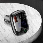 Noir baseus ? chargeur rapide 4. 0 et 3. 0 pour t�l�phone, appareil � placer dans sa voiture, transmetteur ...