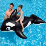 Noir boue gonflable baleine pvc jouets gonflables boue gonflable a l'eau piscine enfant 190 * 119cm ...