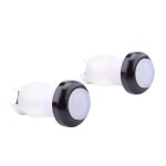 Noir - lampes de scurit pour vlo de route, 2 pices, 5 couleurs, poignes de guidon de bicyclette, ...