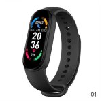 Le noir - montre connectée m6 pour hommes et femmes, moniteur'activité physique, de fréquence cardiaque, ... Le noir - montre connectée m6 pour hommes et femmes, moniteur'activité physique, de fréquence cardiaque, ...