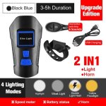 Noir upgrade bleu - lampe avant etanche chargeur usb avec ordinateur de bord ecran lcd, compteur de vitesse, ... Noir upgrade bleu - lampe avant etanche chargeur usb avec ordinateur de bord ecran lcd, compteur de vitesse, ...