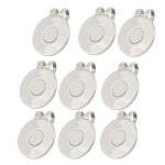 Nouveau marqueur de balle de golf 9 pi�ces, support de chapeau de golf a disque magn�tique marqueur de ...