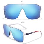 Nouvelle marque de mode carr grand cadre lunettes de soleil hommes femmes lunettes de cyclisme sports ...