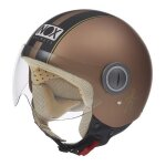 Nox casque jet n210 bronze mat noir - l 59 - 60 cm Nox casque jet n210 bronze mat noir - l 59 - 60 cm