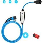 Nrgkick - borne de recharge mobile connect�e - 7, 5m - type 2 - 2, 3 a 22kw - bluetooth - wifi