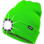 Nsiecd - led lumineux bonnet chapeau, usb rechargeable 4 led chapeau de course lampe frontale etanche ...