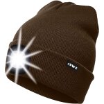 Nsiecd - led lumineux bonnet chapeau, usb rechargeable 4 led chapeau de course lampe frontale etanche ...