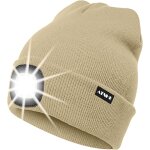 Nsiecd - led lumineux bonnet chapeau, usb rechargeable 4 led chapeau de course lampe frontale etanche ...