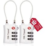 Nzqaf - cadenas cable tsa pour valise. cadenas code 3 chiffres antivol pour bagages casier rangement ...