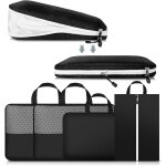 Nzqaf - sacs de compression double sided 4 set, 3 packing cubes compression 1 sac a chaussures, sac rangement ... Nzqaf - sacs de compression double sided 4 set, 3 packing cubes compression 1 sac a chaussures, sac rangement ...