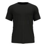Odlo - essential print - t - shirt crew neck s / s - t - shirt de running taille s, noir Odlo - essential print - t - shirt crew neck s / s - t - shirt de running taille s, noir