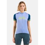Odlo maillot de cyclisme h�ritage essentials pour femme, s, blue