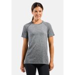 Odlo t - shirt de running sans coutures essentials pour femme, s, gris