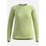 Odlo t - shirt de running sans coutures a manches longues essentials pour femme, xl, green