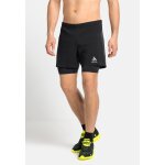 Odlo short de running 2 - en - 1 zeroweight 12 cm pour homme, s, noir