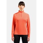 Odlo veste de running a col zipp� essentials pour femme, xl, rouge