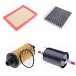 Oil filter 1pcs kit de filtres a huile pour moteur de voiture, 4 pi�ces, air / carburant / climatisation, ...
