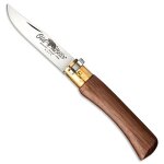 Old bear - couteau pliant artisanal manche noyer virole bloquante - 307 - s