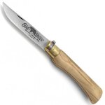 Old bear - couteau pliant artisanal olivier lame inox - 308 - xl
