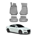 Omac 3d tapis de sol pour audi a5 8t3 8f7 cabrio coupé 07 - 17 caoutchouc tpe gris Omac 3d tapis de sol pour audi a5 8t3 8f7 cabrio coupé 07 - 17 caoutchouc tpe gris