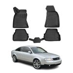 Omac 3d tapis de sol pour audi a6 c5 berline break 1997 - 2004 caoutchouc noir 4x Omac 3d tapis de sol pour audi a6 c5 berline break 1997 - 2004 caoutchouc noir 4x