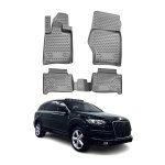 Omac 3d tapis de sol pour audi q7 4lb 2006 - 2015 caoutchouc tpe gris 4pcs Omac 3d tapis de sol pour audi q7 4lb 2006 - 2015 caoutchouc tpe gris 4pcs