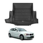Omac tapis de coffre caoutchouc pour bmw srie 1 e81 3 portes 06 - 12 noir premium