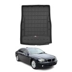 Omac tapis de coffre caoutchouc pour bmw srie 7 f01 2008 - 2015 tpe noir