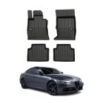 Omac tapis de sol caoutchouc pour alfa romeo giulia 2015 - 2024 awd noir premium Omac tapis de sol caoutchouc pour alfa romeo giulia 2015 - 2024 awd noir premium