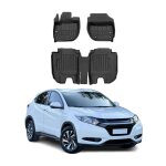 Omac tapis de sol en caoutchouc pour honda hr - v 2015 - 2021 noir premium