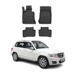 Omac tapis de sol en caoutchouc pour mercedes classe glk 2008 - 2015 noir premium