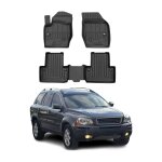 Omac tapis de sol en caoutchouc pour volvo xc90 2002 - 2014 noir premium