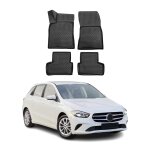 Omac tapis de sol pour mercedes classe b w247 2019 - 2025 en caoutchouc noir Omac tapis de sol pour mercedes classe b w247 2019 - 2025 en caoutchouc noir