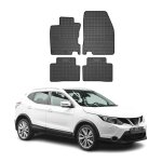 Omac tapis de sol pour nissan qashqai j11 2014 - 2021 noir en caoutchouc
