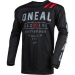 Oneal element dirt maillot motocross, noir - gris, taille s pour hommes