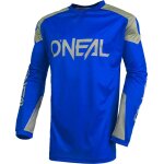 Oneal matrix ridewear maillot motocross, gris - bleu, taille s pour hommes