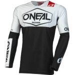 Oneal mayhem hexx maillot de motocross pour les jeunes, noir - blanc, taille l