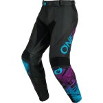 Oneal mayhem scarz pantalons de motocross, noir - bleu - pourpre, taille 36 pour hommes