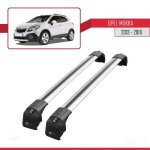 Barres de toit - ace - 2 - opel mokka 2013 - 2019 - aluminium - gris - charge utile < 300 kg
