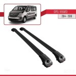Barres de toit - ace - 1 - opel vivaro 2014 - 2019 - aluminium - noir - charge utile < 300 kg