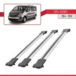 Barres de toit - fly - opel vivaro 2014 - 2019 - 3 pi�ces - aluminium - gris