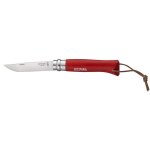 Opinel no 8 trekking knife (red handle)