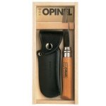 Opinel - 815 - plumier n8 carbone / gaine - gaine noire avec mousqueton