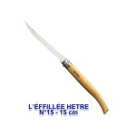 Opinel - couteau l'effilé n8 a n15 hêtre lame inox - 3x75 - 15 Opinel - couteau l'effilé n8 a n15 hêtre lame inox - 3x75 - 15