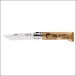 Opinel n 8 animalia poisson - manche 11 cm chene - anneau de securite
