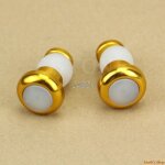 Or - clignotant de sécurité pour vélo, 1 paire, bouchon d'extrémité de la barre de poignée, feu rouge, ... Or - clignotant de sécurité pour vélo, 1 paire, bouchon d'extrémité de la barre de poignée, feu rouge, ...