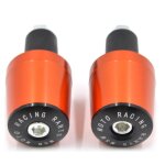 Orange capuchons de poign�es de guidon de moto, 22mm, bouchons d'extr�mit�, pour suzuki gsxr 600 750 ...