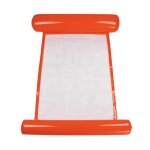 Orange - hamac gonflable a eau, anneaux de natation, lit de piscine, accessoires de plage, 120cm x 70cm ...