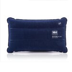 Oreiller carr� ultral�ger, portable, gonflable, doux, pour camping en plein air, voyage, 44x27cm