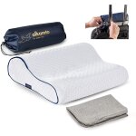 Oreiller de voyage oreiller de camping - mousse a mémoire de forme avec housse en coton supplémentaire ... Oreiller de voyage oreiller de camping - mousse a mémoire de forme avec housse en coton supplémentaire ...